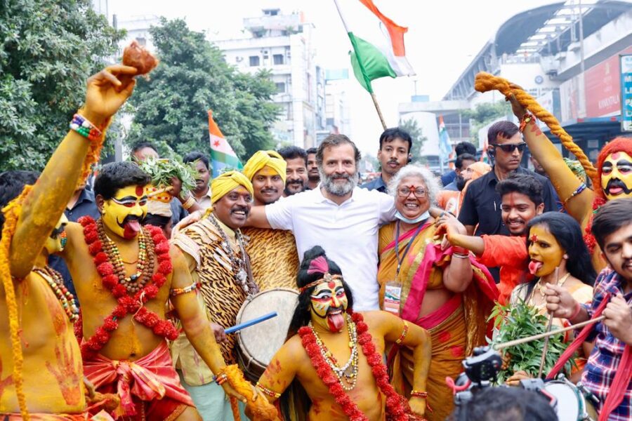 హైదరాబాద్లో రెండో రోజు కొనసాగుతున్న రాహుల్ జోడో యాత్ర;
